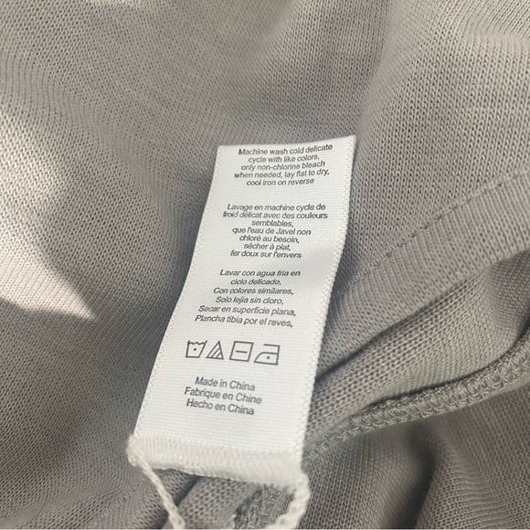 Lunya Restore Fitted Lounge Dress NWOT Size M Gray - Picture 9 of 11